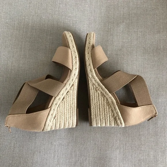 LifeStride Womens Thrive Strappy Espadrille Wedge Sandal, Taupe, 8 US - Picture 8 of 14